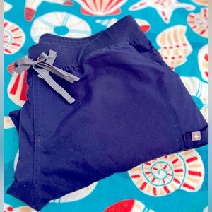 Figs Navy Yola Skinny Scrub Pants (XL)